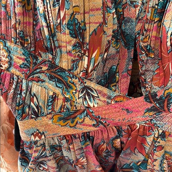 Ulla Johnson Floral Silk Cut Out Top - Multicolor Blouse size 8 - Picture 8 of 8